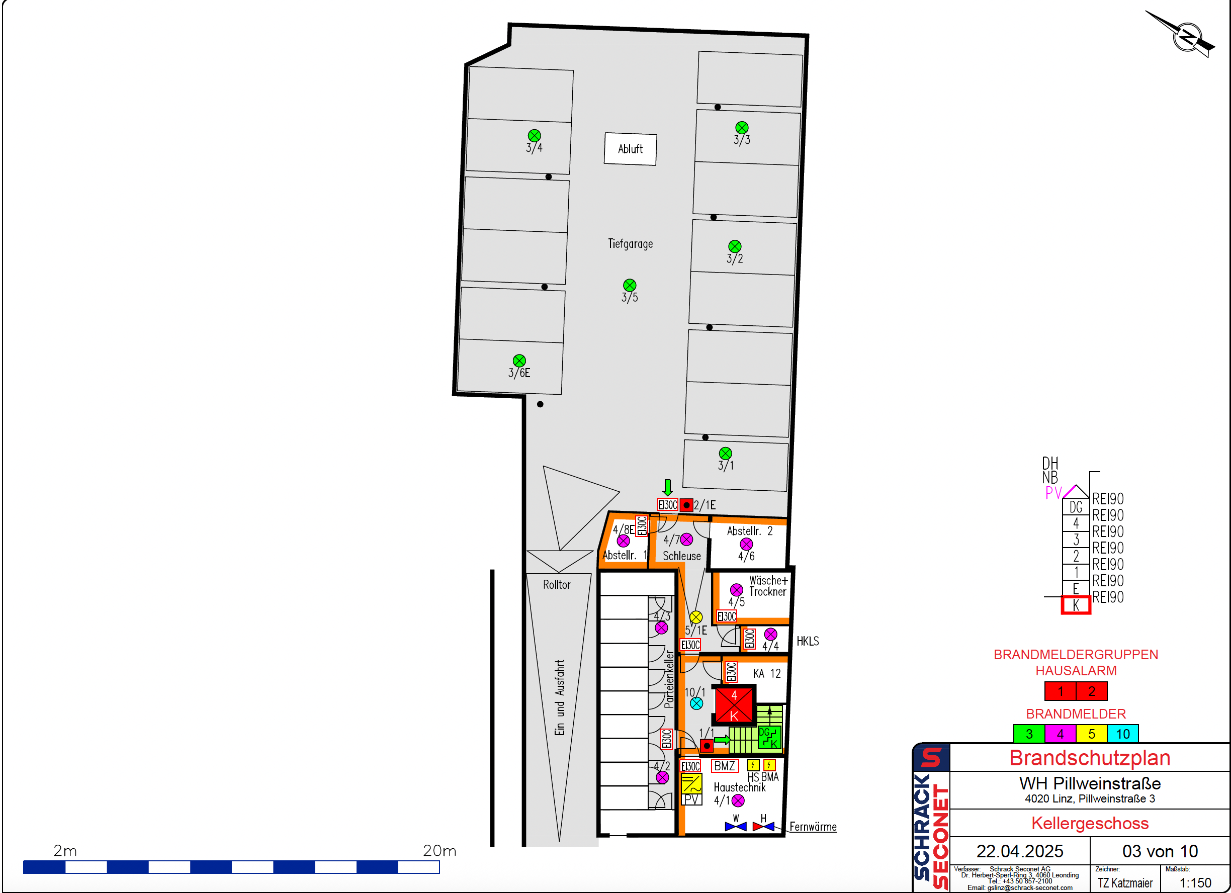 Brandschutzplan Erdgeschoss